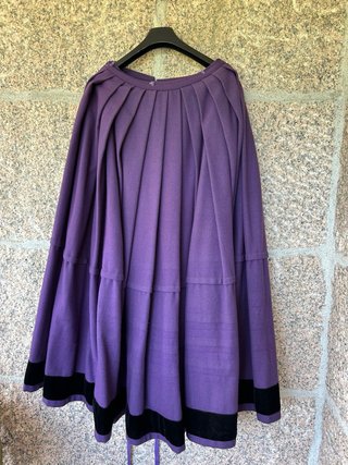 Falda de baile gallego morada