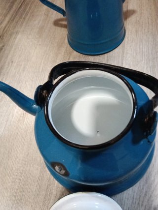 Lote 2 teiere blu antiche