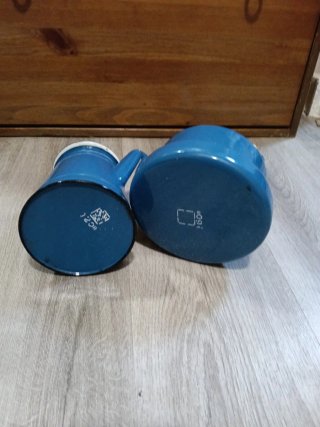 Lote 2 teiere blu antiche