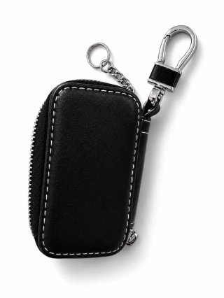 Portachiavi Mercedes similpelle con zip