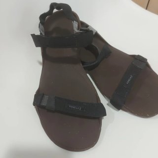 Sandalias barefoot Forclaz Marrón/Negro