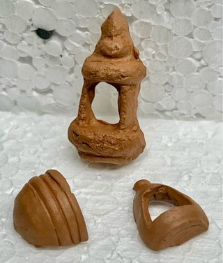 Aromaterapia in terracotta fatta a mano per presepi in miniatura