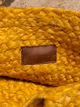 Borsa paglia Parfois giallo senape