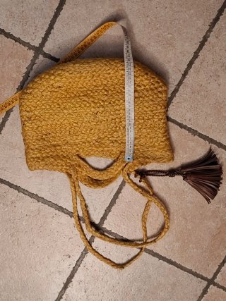 Borsa paglia Parfois giallo senape