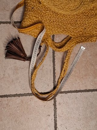 Borsa paglia Parfois giallo senape