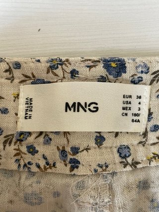 Pantalón estampado floral Mango