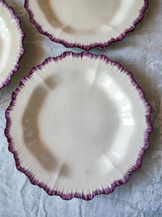 3 piatti Creamware 1785