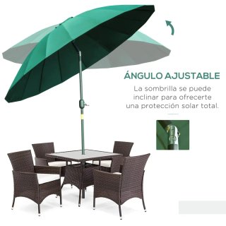 Sombrilla Jardín Ø250x240 cm con Manivela