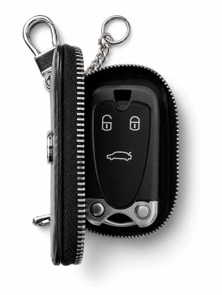 Portachiavi Fiat similpelle con zip
