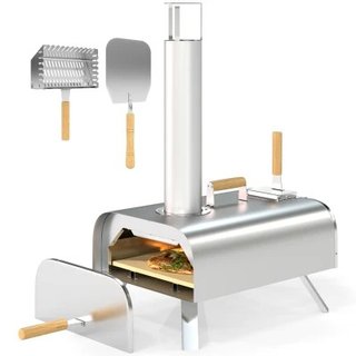Outsunny Forno per Pizza con Pietra Refrattaria e