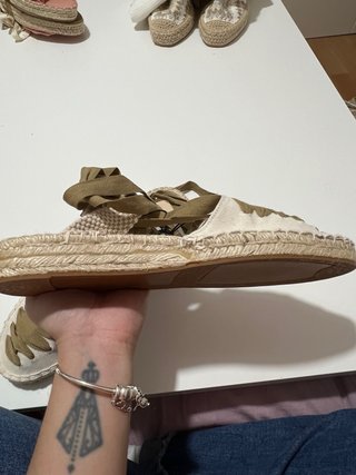 Alpargatas Lefties Beige y Verde Lazada
