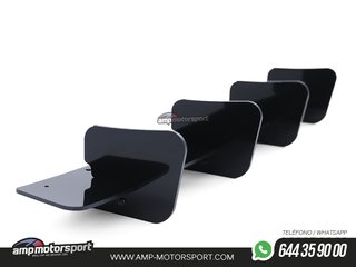 AÑADIDO DIFUSOR TRASERO VOLKSWAGEN GOLF 7 GTI 2017-2019 NEGRO BRILLO