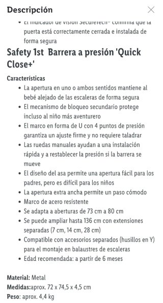 Valla seguridad niños Safety 1st