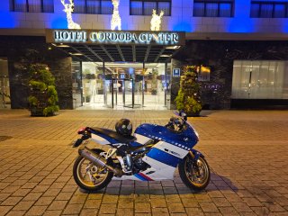 BMW K 1200 S Azul y Blanca