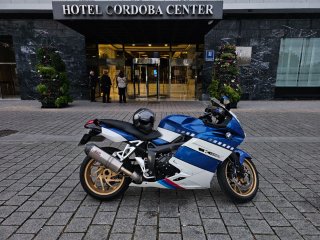 BMW K 1200 S Azul y Blanca