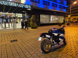 BMW K 1200 S Azul y Blanca