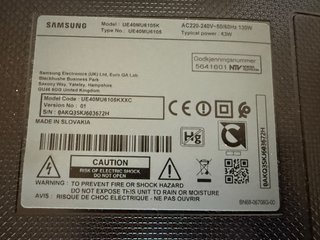 Samsung UE40MU6105K TV 40 Made in Slovakia