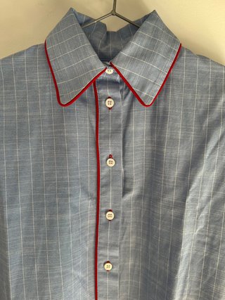 Conjunto hecho a mano: blusa y falda, talla S-M