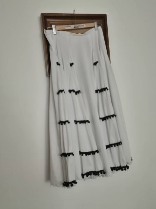Falda Flamenca blanca 38 .7.euros