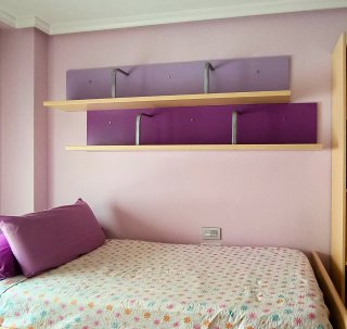 Muebles habitación juvenil morados
