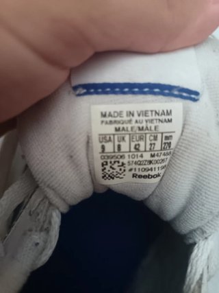 Zapatillas Reebok Blancas y Azules