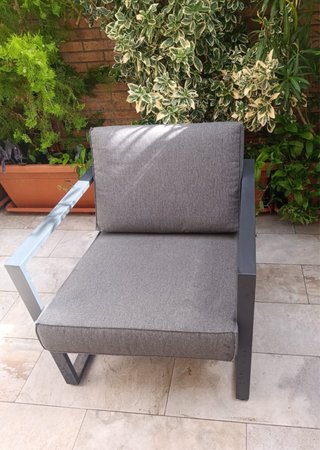 2x Sillón exterior aluminio