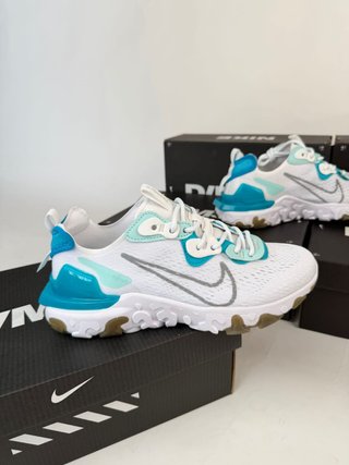 Zapatilla Nike React Azul y Blanca