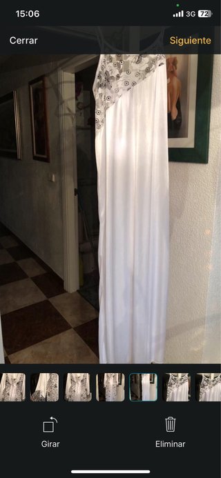 Bata y camisón blanco con encaje