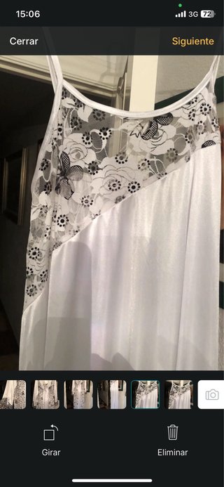 Bata y camisón blanco con encaje