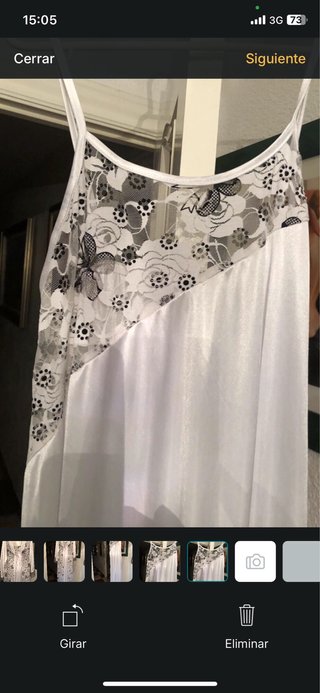 Bata y camisón blanco con encaje