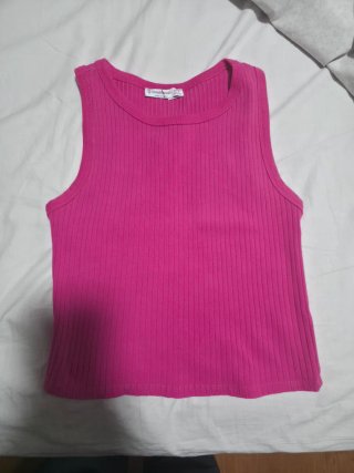 Top Stradivarius Fucsia Talla S