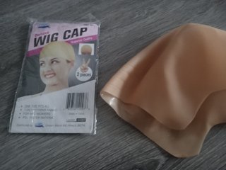 Peluca Gris con Gorro para Peluca
