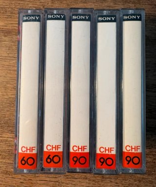 Cinta de cassette Sony CHF90 (1978-1980)