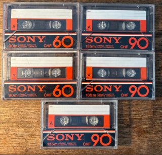Cinta de cassette Sony CHF90 (1978-1980)