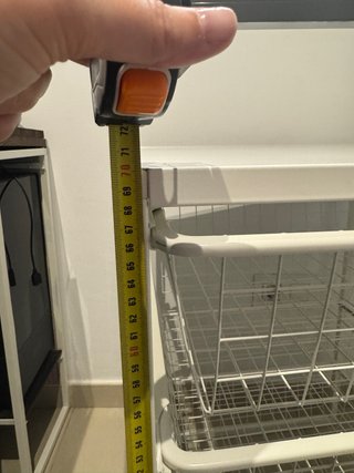 Cómoda o cajonera blanca con 4 cestas Jonaxel