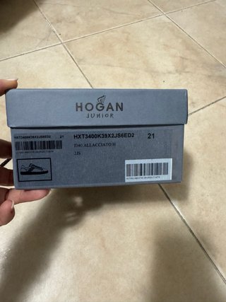 Scarpe Hogan Junior Bambino Grigie H rossa n.21