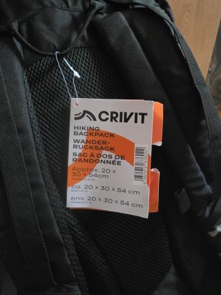 2 Zaini da Escursionismo CRIVIT Grigio e Nero