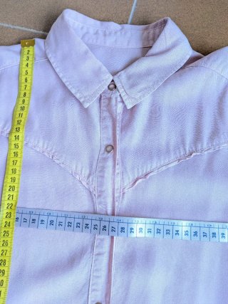 Camisa estilo country rosa