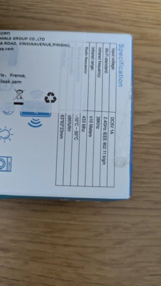 Control Remoto Inteligente Wi-Fi IR+RF Tuya