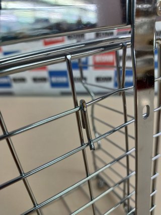 Cestino Scorrevole per Mobile Smontabile – Simple Houseware, Organizer in Metallo Cromato