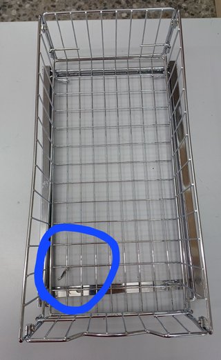 Cestino Scorrevole per Mobile Smontabile – Simple Houseware, Organizer in Metallo Cromato
