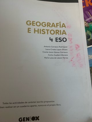 Geografía e Historia 4º ESO. Libro del estudian...