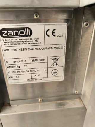 HORNO CINTA ZANOLLI 5/40 COMPACT SYNTHESIS ELECTRI