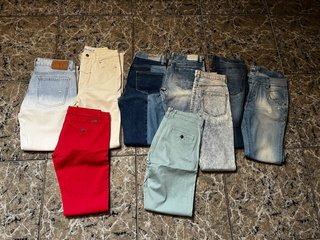 Lote 9 Pantalones Talla 34/36 variedad de marcas