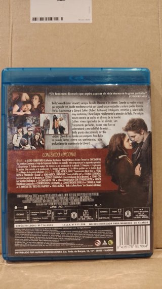 PAK SAGA CREPUSCULO.TRIOLOGIA BLU-RAY ORIGINAL