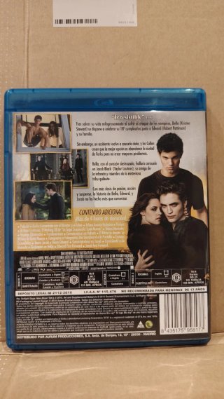 PAK SAGA CREPUSCULO.TRIOLOGIA BLU-RAY ORIGINAL