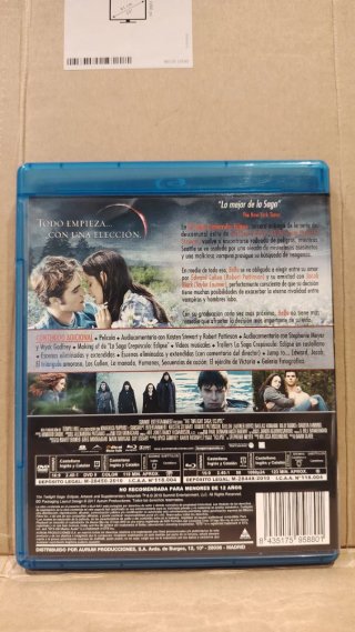 PAK SAGA CREPUSCULO.TRIOLOGIA BLU-RAY ORIGINAL