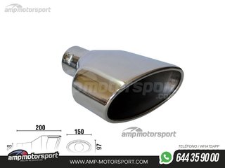COLA DE ESCAPE TIPO RS4 LADO IZQUIERDO