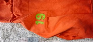 Sudadera Hollister Naranja Surf Club