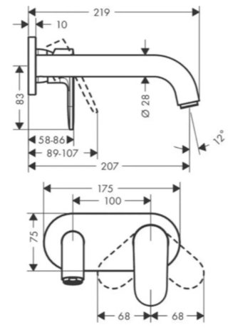 Grifo monomando Grohe sin cuerpo basico